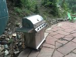 Barbecue Grill on the Flagstone Patio with Valley Views